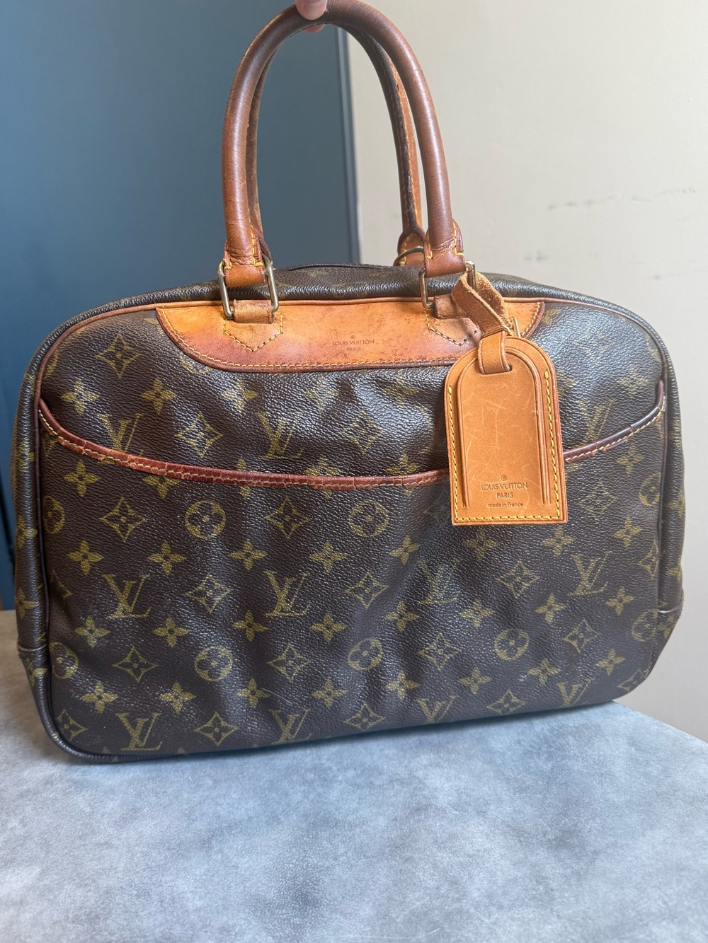 Louis Vuitton 1997 Deauville Bag in Brown Monogram Canvas Vintage Good Condtion - Picture 2 of 16